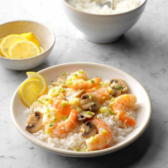 Stir-Fried Shrimp and Mushrooms