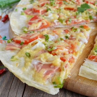 Пицца на лаваше в духовке