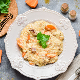 Овсяная каша с мясом