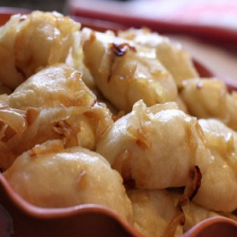 Вареники с мясом на кефире