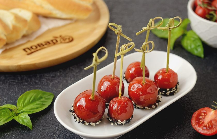 1. Этап. Карамелизированные помидоры: Карамелизированные помидоры готовы, приятного аппетита!