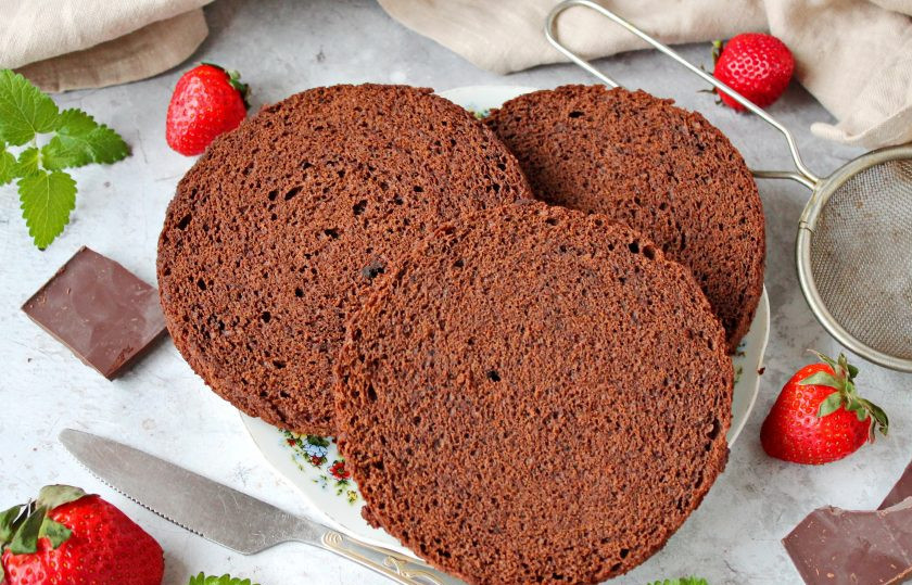 1. Этап. Шоколадный бисквит на белках: Приятного аппетита!