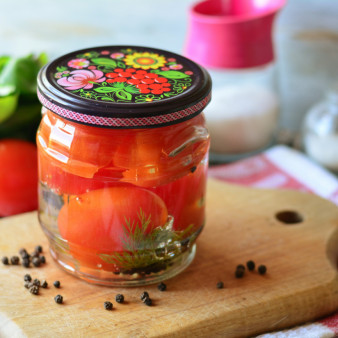 Сладкие помидоры с лимонной кислотой на зиму