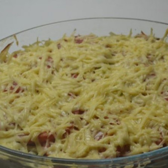 Запеканка под соусом бешамель