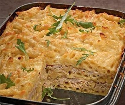 1. Этап. Макаронная запеканка с фаршем: Запеканка готова. Приятного аппетита!