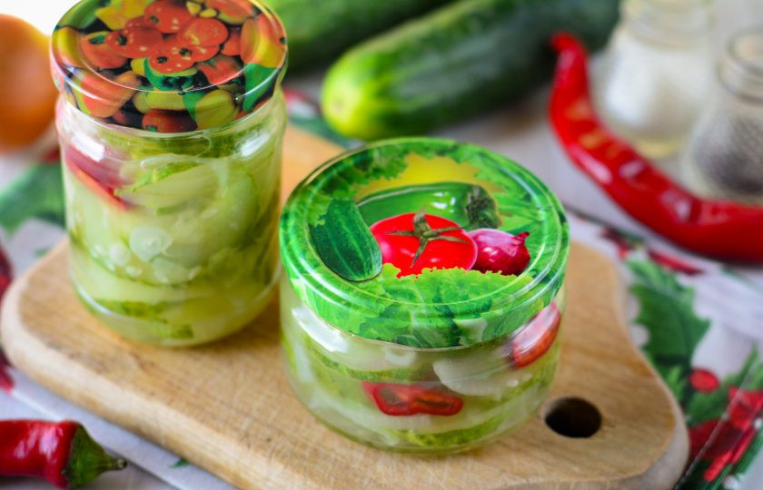 1. Этап. Салат из огурцов с перцем и луком на зиму: Приятного вам аппетита!