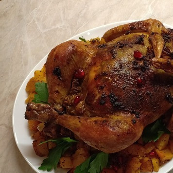 1. Этап. Курица, запеченная по-особому: Приятного аппетита!