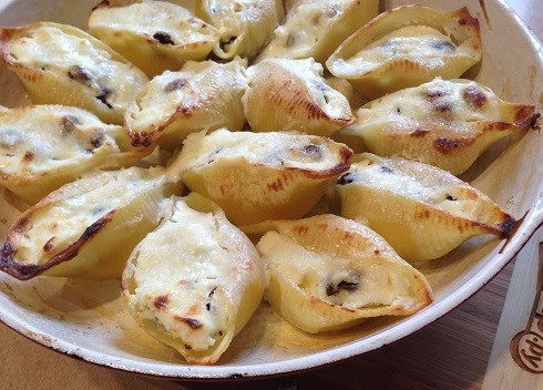 1. Этап. Сладкие конкильони с творогом: 8. И вот наш вкусный завтрак готов!