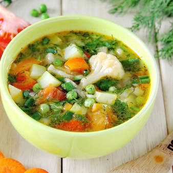 Летний овощной суп