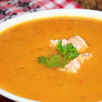 Рыбный суп с овощами