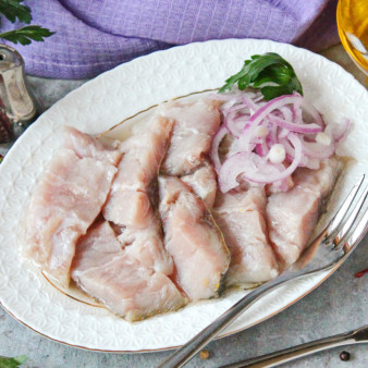 Маринованная кефаль