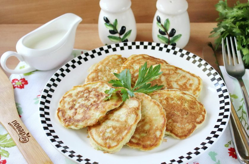 1. Этап. Оладьи для похудения: Оладьи для похудения готовы. Подавайте к столу с нежирным йогуртом.