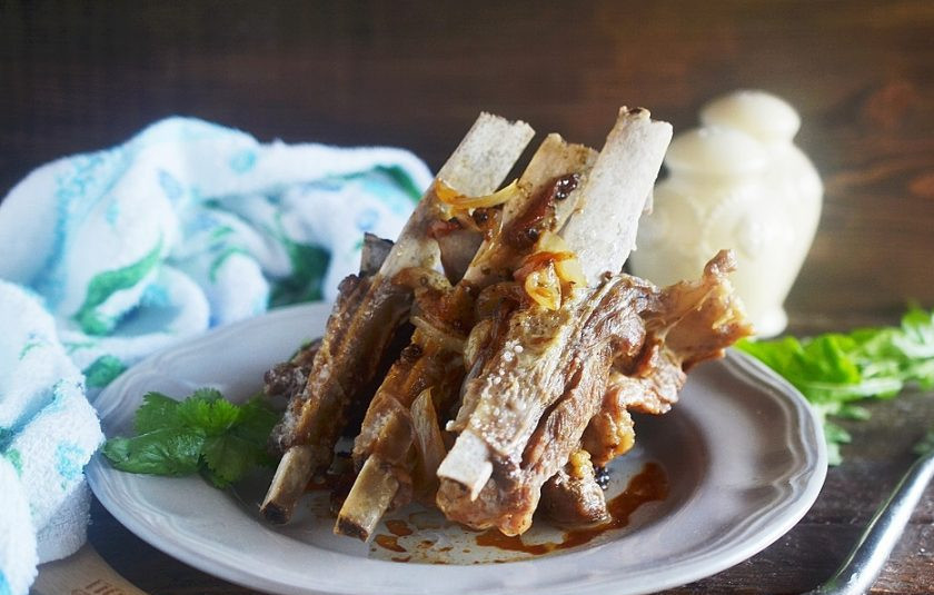 1. Этап. Бараньи ребрышки, томленные под луком: 6. Приятного аппетита!