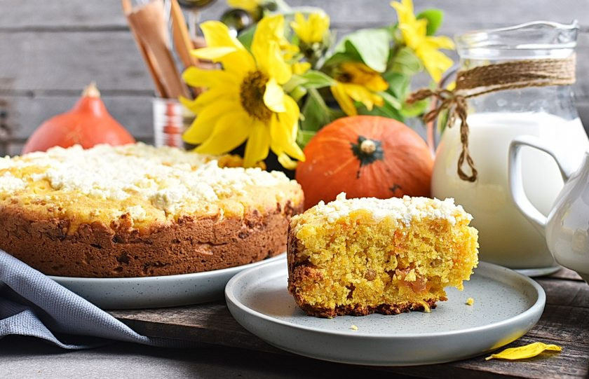 1. Этап. Пирог из тыквы в мультиварке: Приятного аппетита!