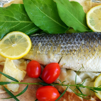 Рыба в лаваше с тархуном