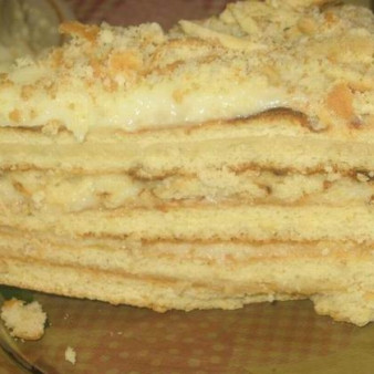 Пирог-минутка на сковороде