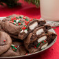 Peppermint Pattie-Stuffed Chocolate Cookies