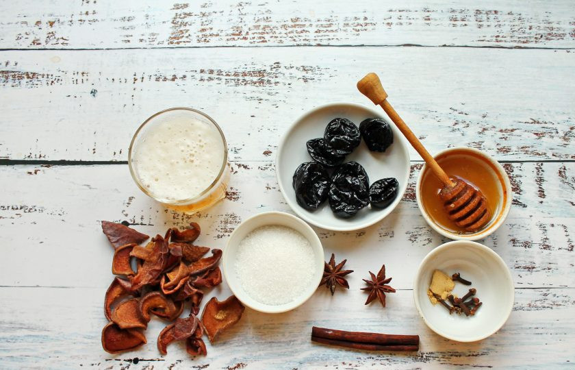 1. Этап. Гжанец: Подготовьте все необходимые ингредиенты.