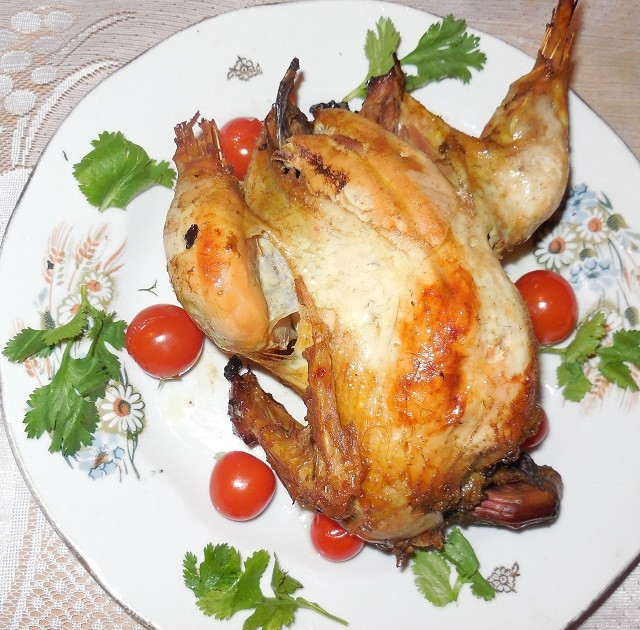 1. Этап. Фазан в духовке: Потом рукав разрежьте, а тушку оставьте ещё на 15 минут в духовке. Фазан готов! Приятного аппетита!