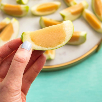 Caramel Jell-O Apple Shots