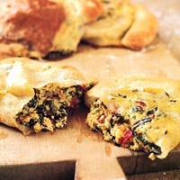 Swiss-Chard and Sun-Dried-Tomato Calzone