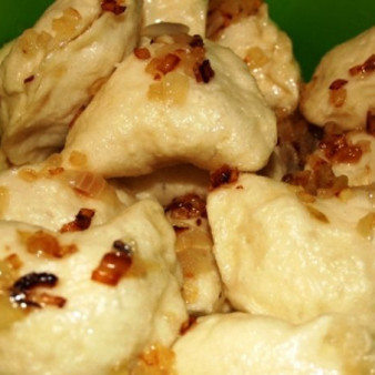 Дрожжевые вареники на пару