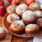 Маффины с яблоками и отрубями