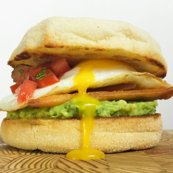 Huevos Rancheros Breakfast Sandwich