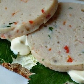 Колбаса в кружке (домашняя, варёная)