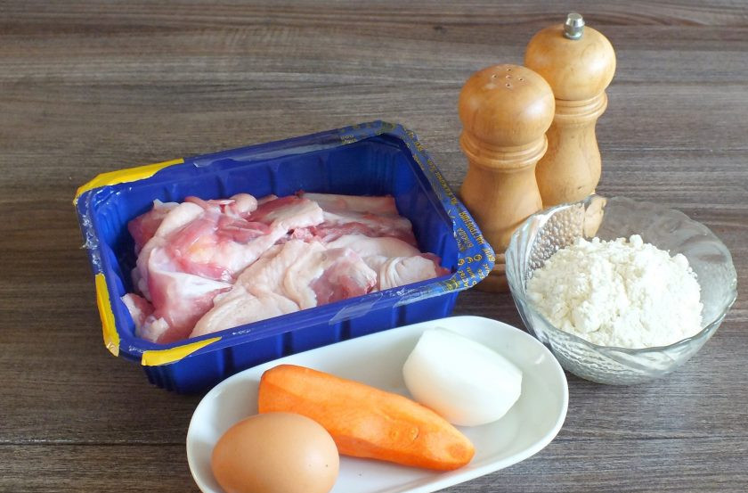 1. Этап. Суп из утки в мультиварке: Подготовьте необходимые ингредиенты.