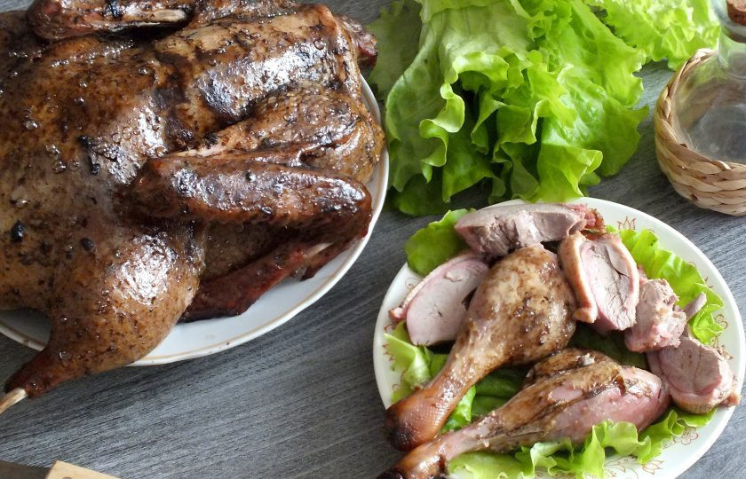 1. Этап. Утка горячего копчения в домашних условиях: Приятного аппетита!