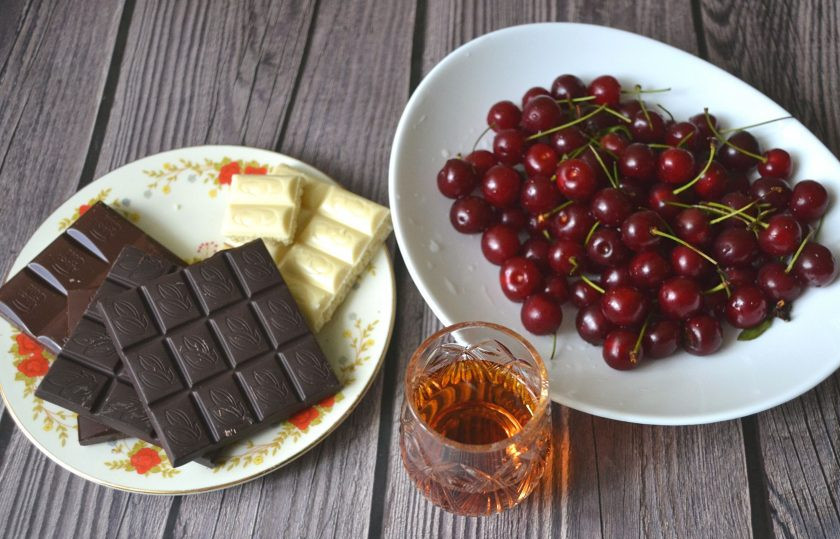 1. Этап. Конфеты Вишня в шоколаде: Подготовьте ингредиенты для приготовления конфет.