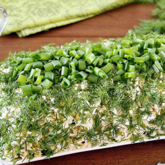 Салат Зеленая шуба