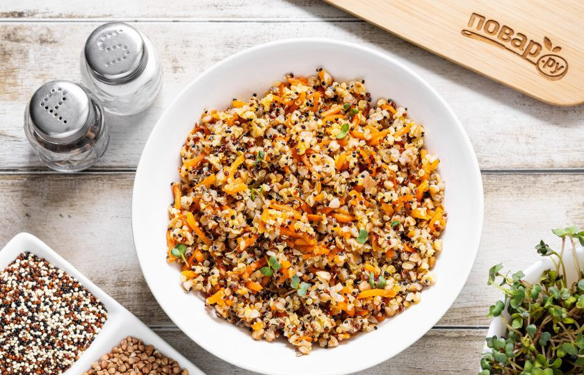 1. Этап. Гречка с киноа: Гречка с киноа готова, приятного вам аппетита!