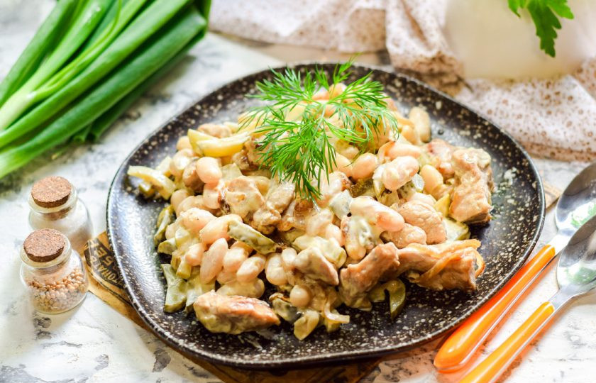 1. Этап. Салат Василиса с фасолью: Приятного вам аппетита!