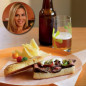Cat Cora's Sunday Cheesesteak Sandwich with Homemade Provolone Sauce