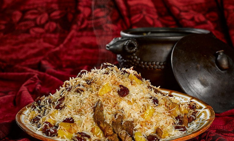 1. Этап. Плов в духовке со свининой: Приятного аппетита!