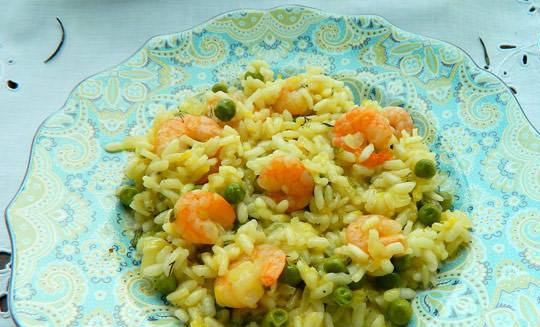 1. Этап. Ризотто с креветками и сливками: Приятного аппетита!