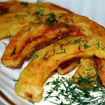 Кабачки в чесночном соусе