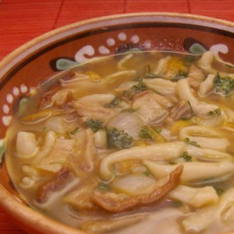 Грибная лапша из сушеных грибов