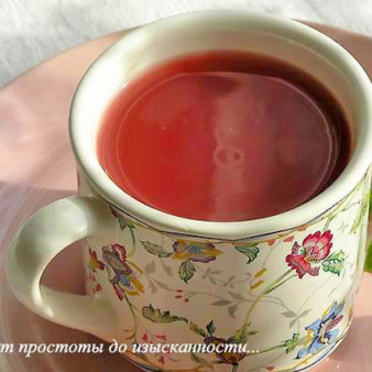 Кисель из яблок и ежевики