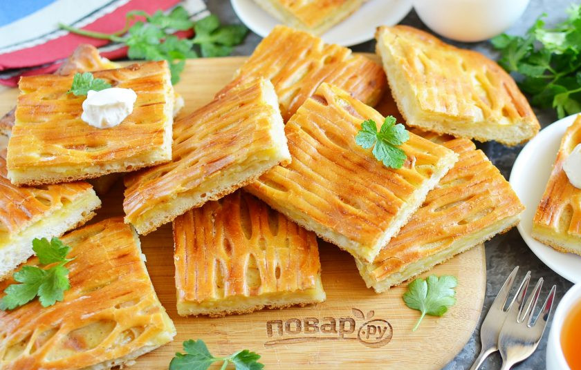 1. Этап. Пирог с картошкой: Приятного аппетита!