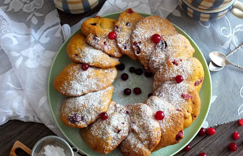 1. Этап. Тыквенное печенье с клюквой: Приятного аппетита!