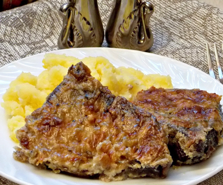 1. Этап. Запеканка из вареной говядины: Подавайте сразу. Приятного аппетита!