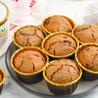 Шоколадные маффины с шоколадной крошкой