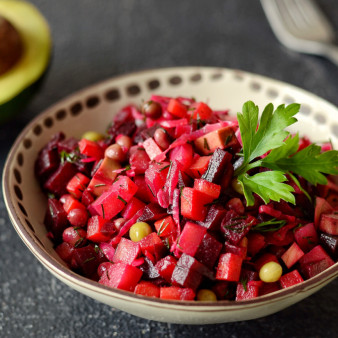 Винегрет с авокадо