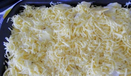 1. Этап. Мясо по-французски с курицей и картошкой: Натрите сыр на крупной терке. Затем посыпьте им курицу. Сверху полейте майонезом. Запекайте мясо по-французски с курицей и картошкой примерно 40 минут. После чего достаньте его из духовки и наслаждайтесь.