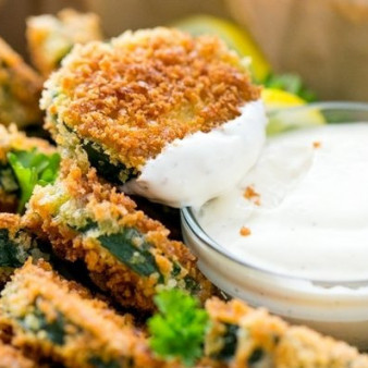 Кусочки кабачков в кляре