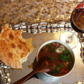 Шулюм из баранины на костре