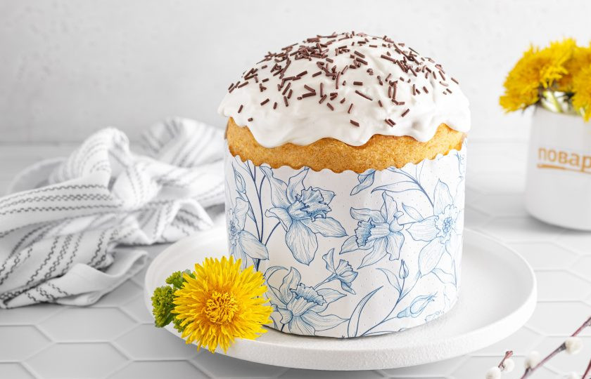 1. Этап. Кулич из рисовой муки: Кулич из рисовой муки готов, приятного вам аппетита!